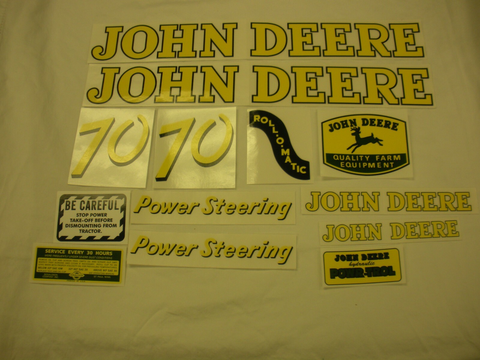John Deere Model 70 Decal Set