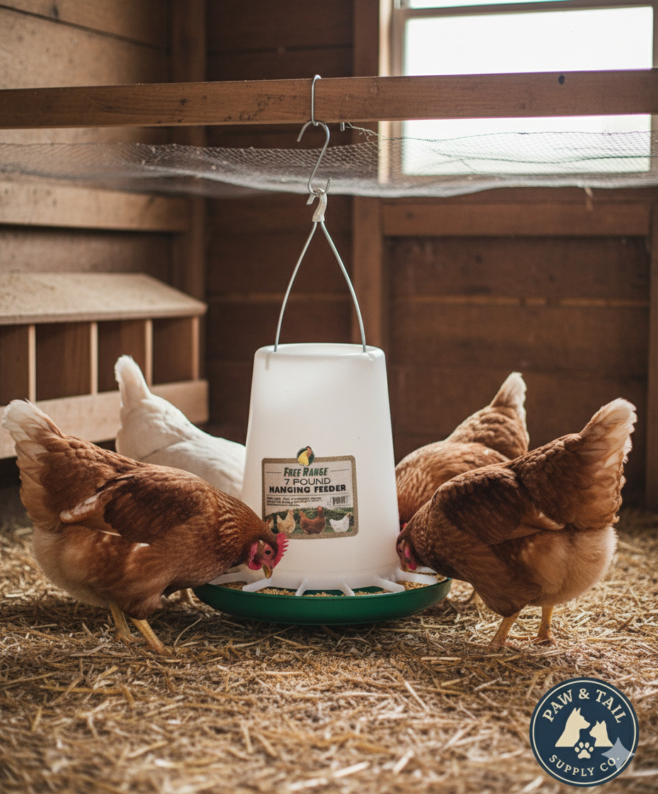 Harris Farms Free Range Hanging Poultry Feeder 7 Lbs. Capaci...