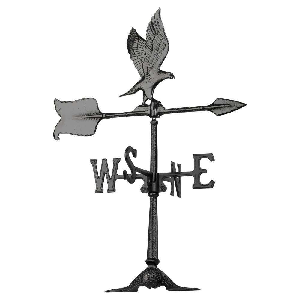 Whitehall Products Eagle Accent Weathervane - 24-Inch Black