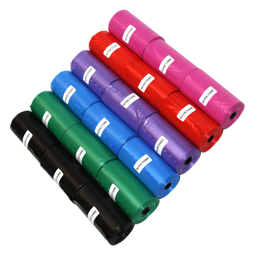 Dog Waste Bags - Black Refill Rolls (Plastic Core) - Dispens...