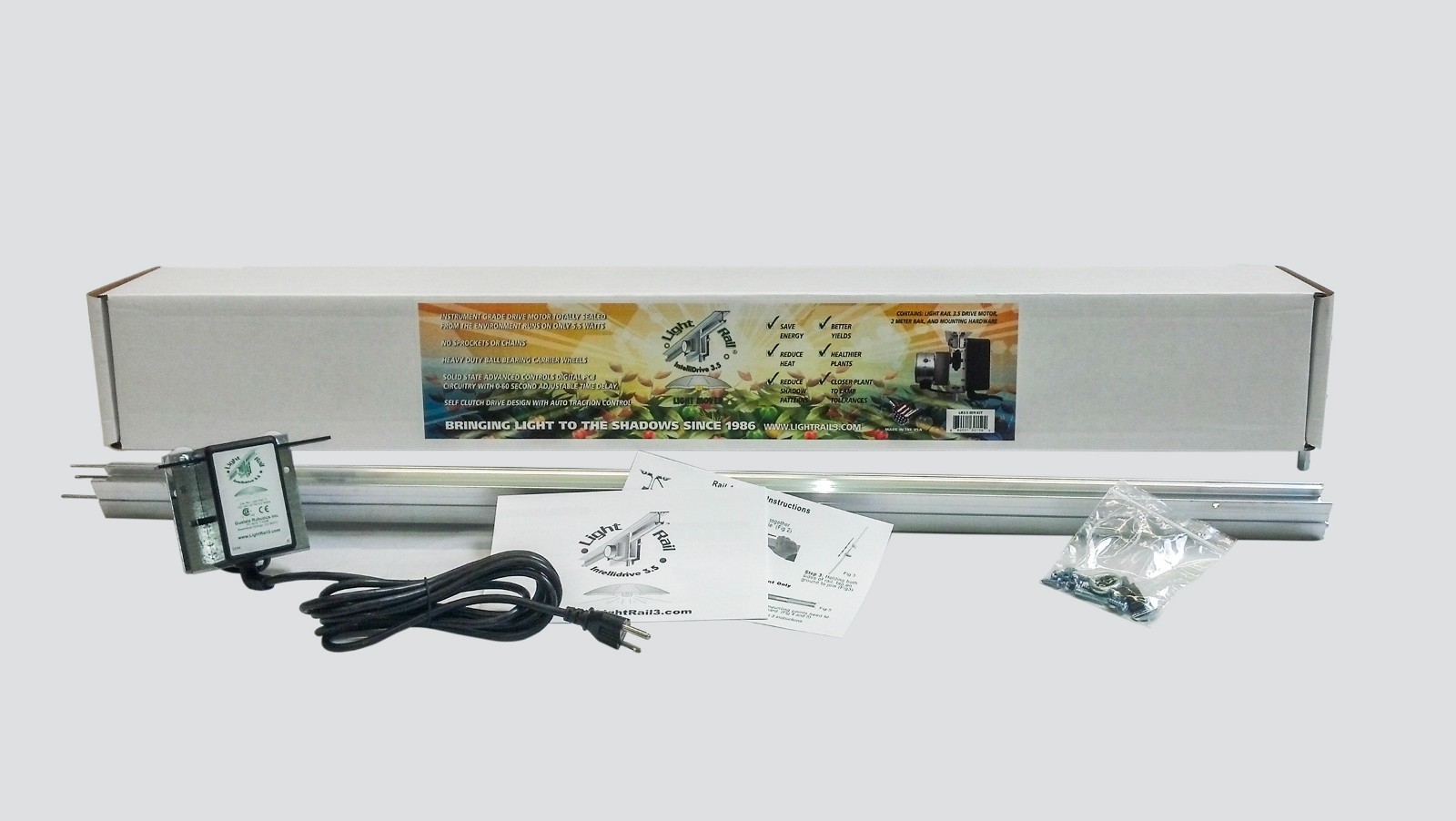 LightRail IntelliDrive Grow Light Mover Kit – 6ft Track Syst...