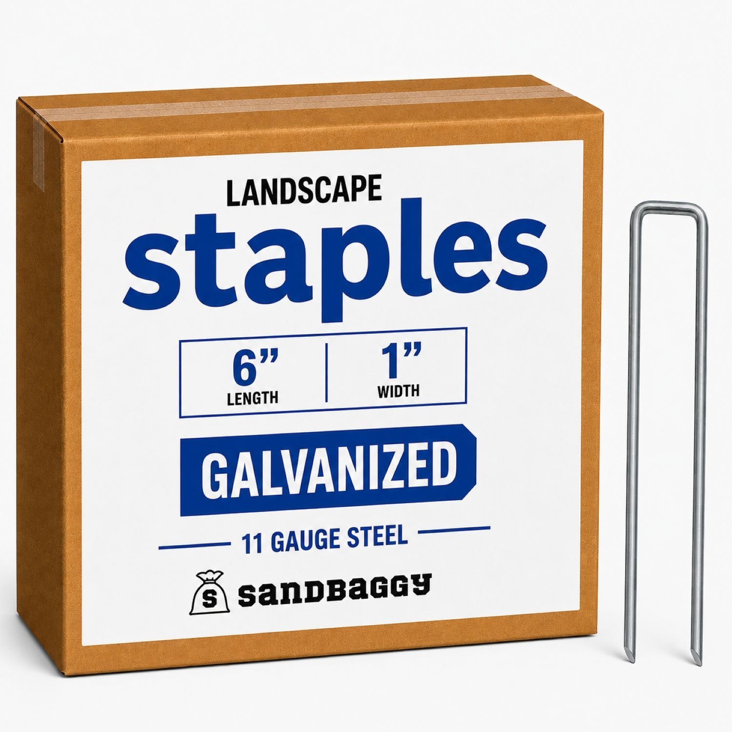 Rust-Free Landscape Stakes Pins - 6 Inch SOD Garden Supports...
