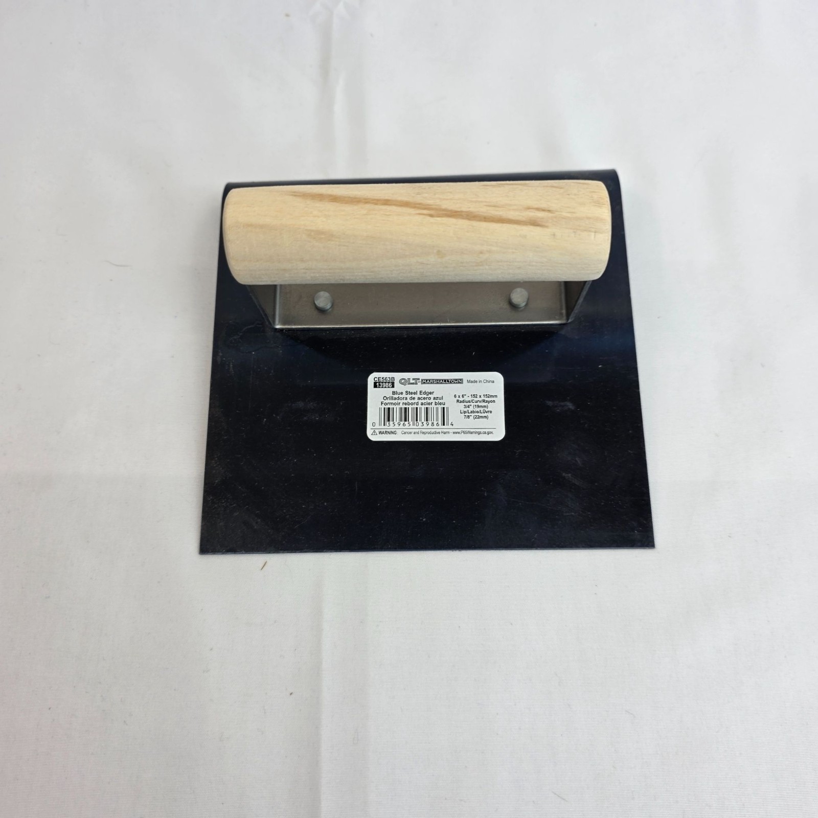 Marshalltown Blue Steel Edger Tool, 6x4 Inch Professional Ha...