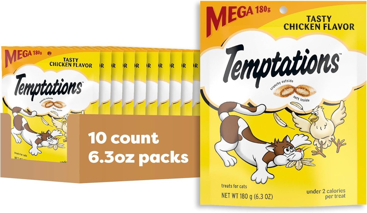 Whiskas Temptations Tasty Chicken Flavor, 6.3 Oz