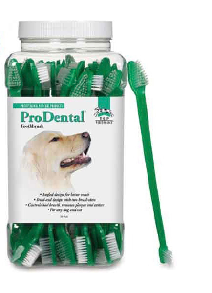 ProDental Dual-End Dog Toothbrush for Cats & Puppies - Bulk...