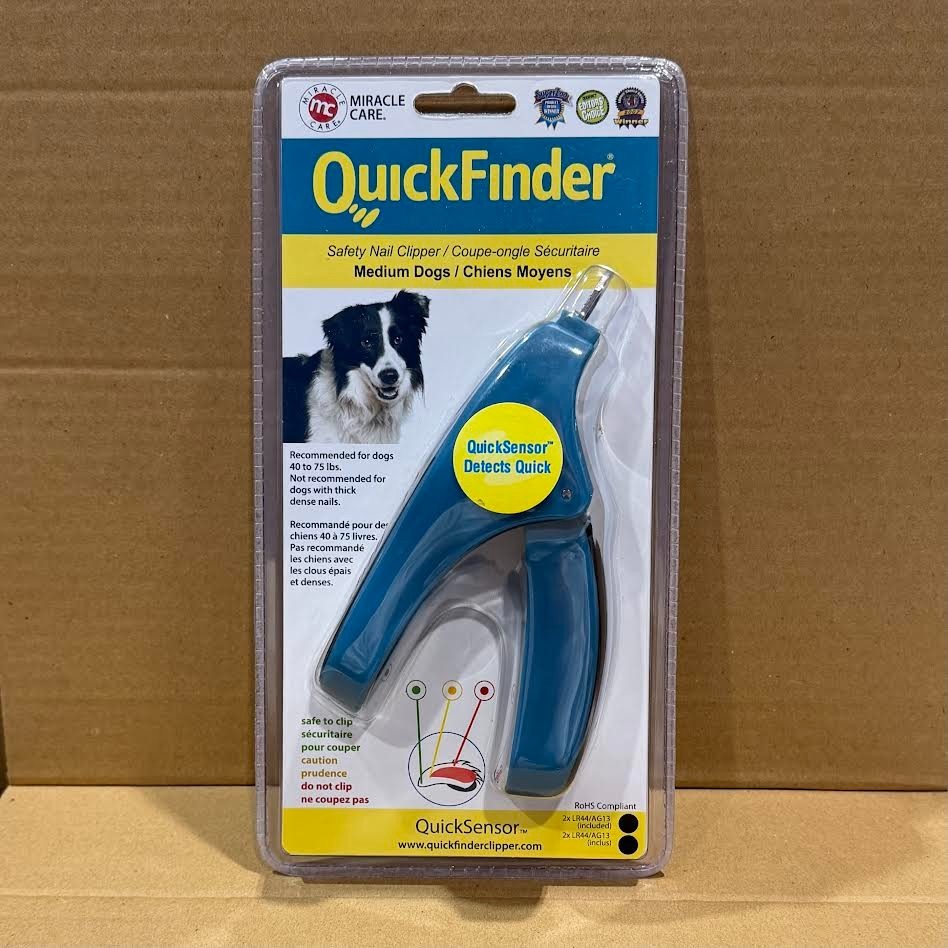 Miracle Care QuickFinder Safety Nail Clippers for Medium Dog...