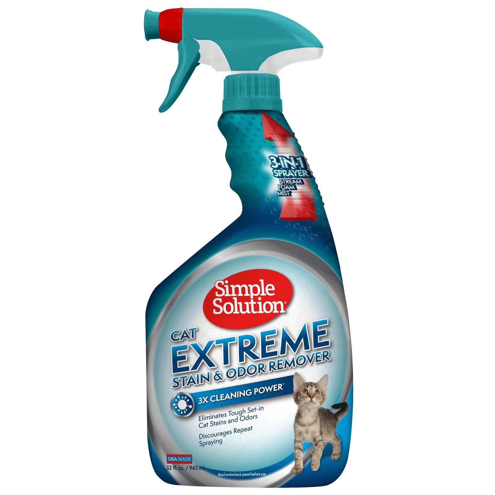 Extreme Cat Stain & Odor Eliminator Cleaner - 32 Ounce
