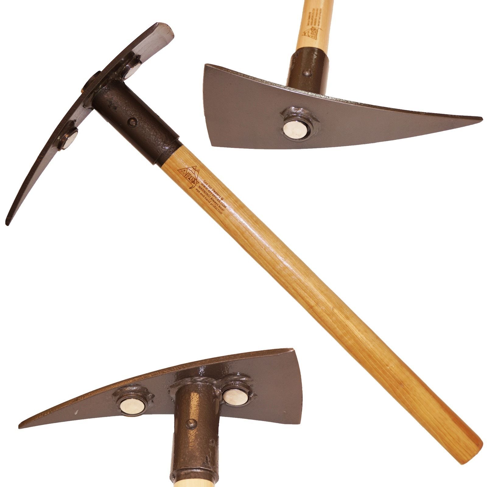 Apex Talon Stubby Pick Tool 24 Inch Hickory Handle with 3 Ma...