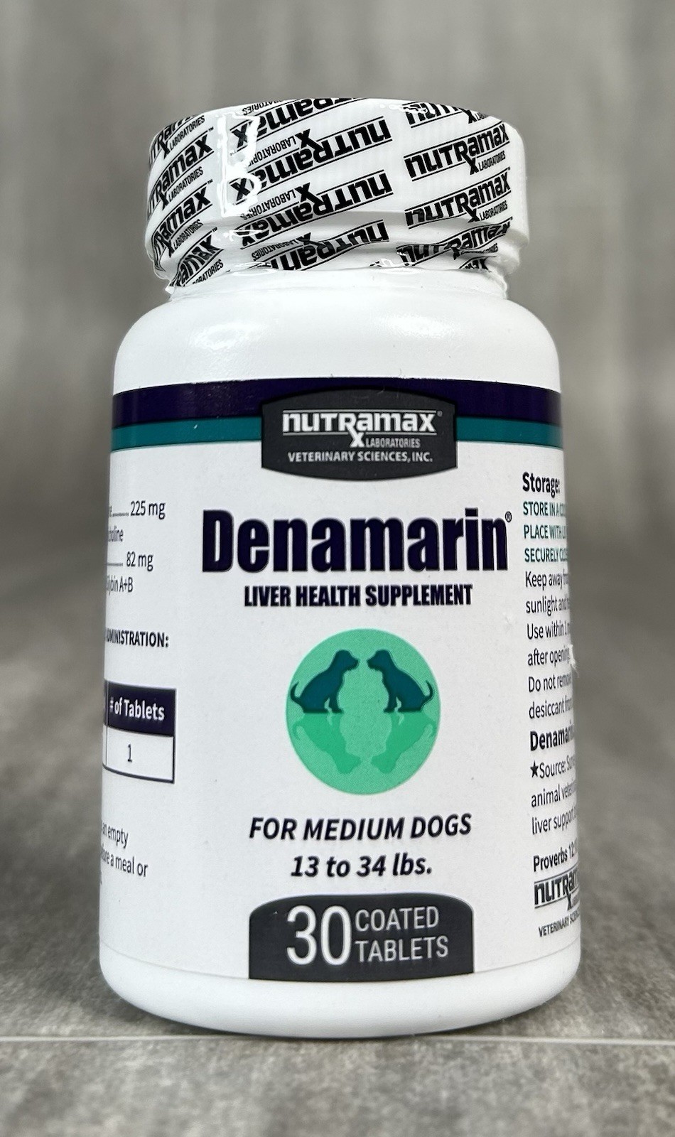 DenaMarin Liver Health Supplement for Medium Dogs - 30 Coate...