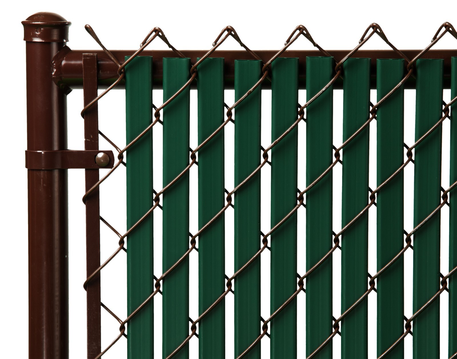 Chain Link Green Privacy Slat for 3ft High Fence Bottom Lock