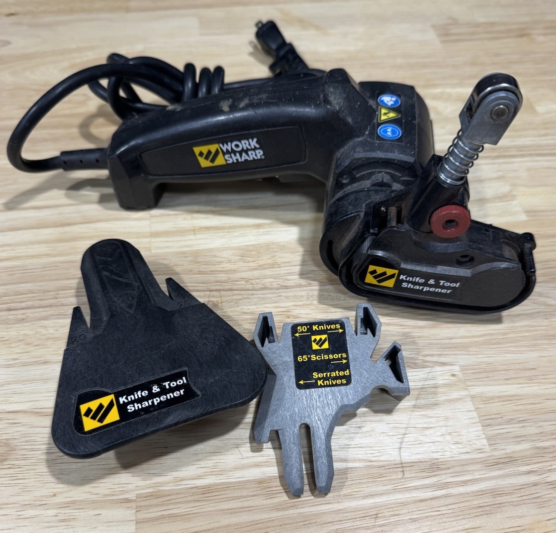 Work Sharp WSKTS Knife & Tool Sharpener With 2 Attachments