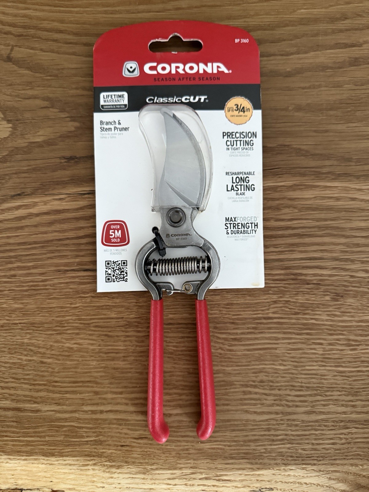 Corona Classic Pruning Shears, 3160 Stainless Steel, 3/4 Inc...