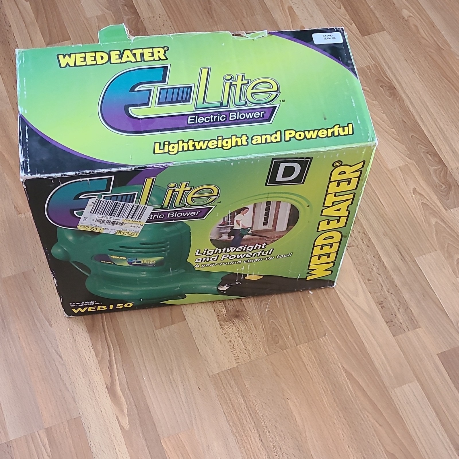 Weed Eater E-Lite WEB150 Corded Leaf Blower - 150 MPH Handhe...