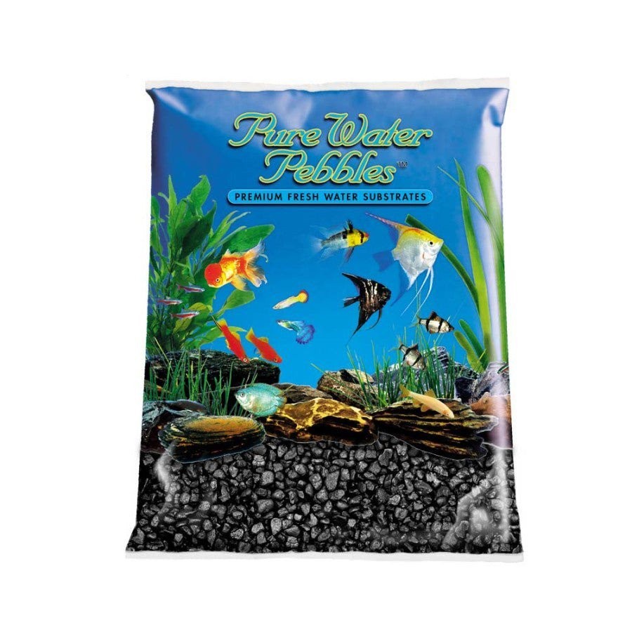 Pure Water Jet Black Aquarium Gravel - 5 lb Size