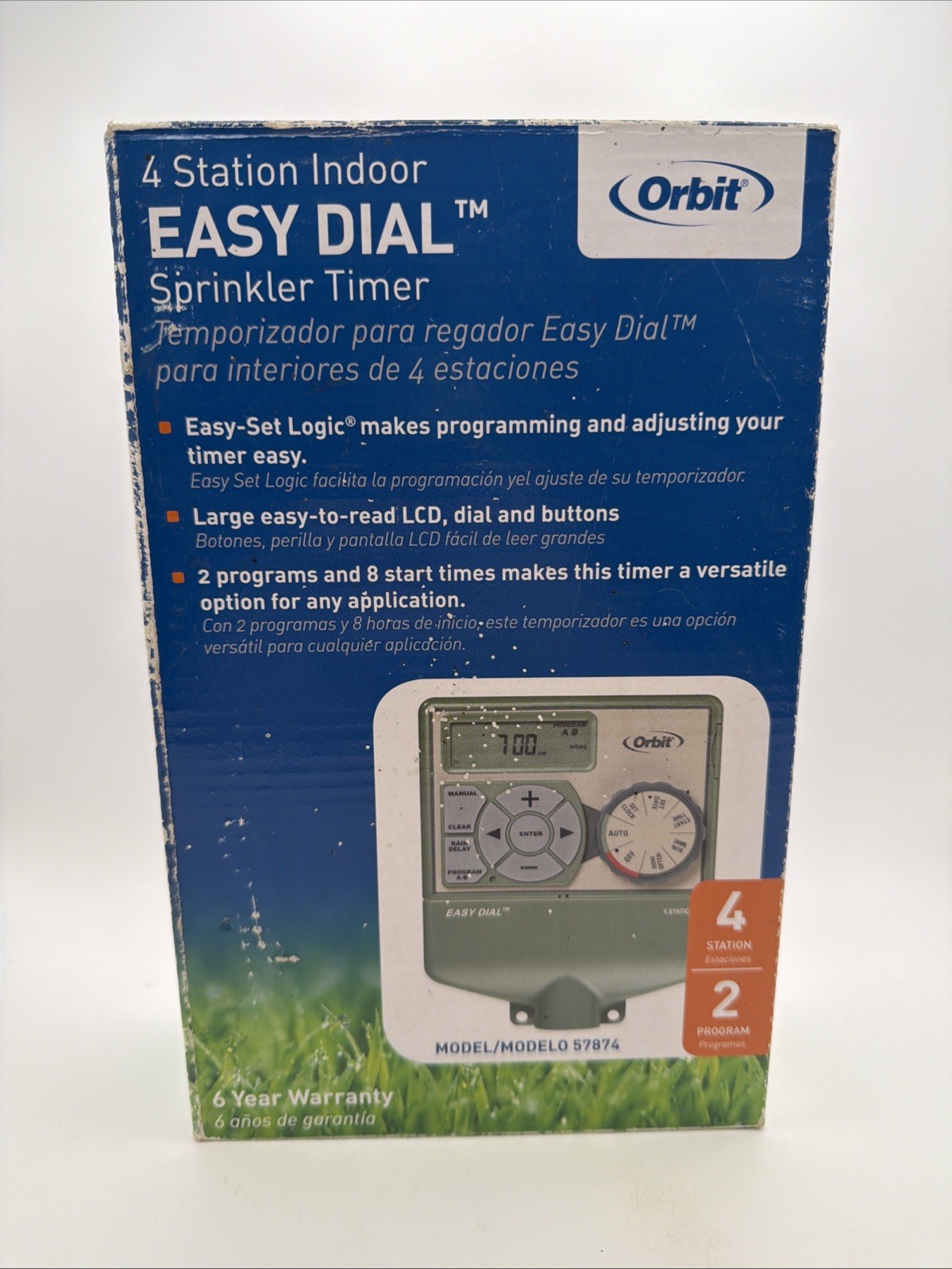 Orbit Indoor Sprinkler Control Timer - 4-Station Easy Dial T...