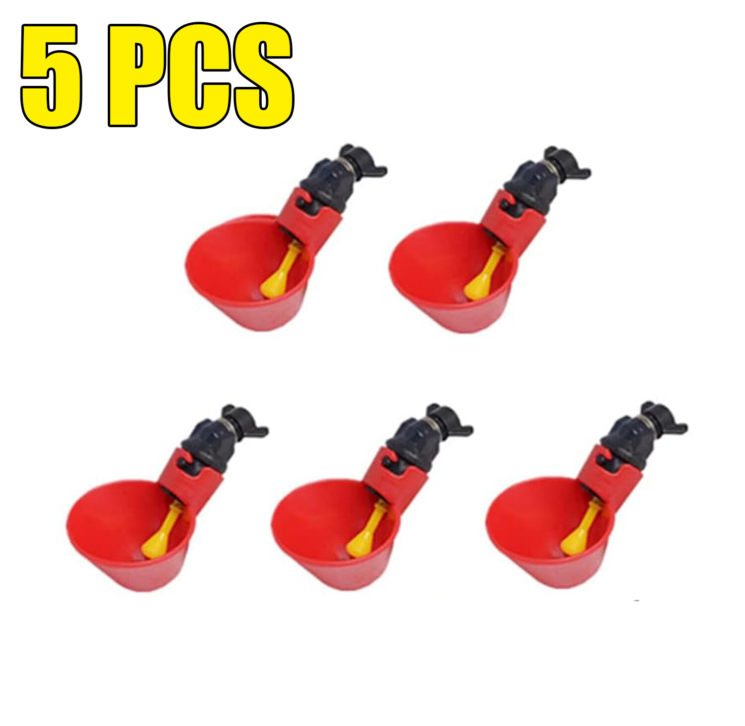 Poultry Water Drinking Cups Chicken Hen Automatic Drinker, 2...