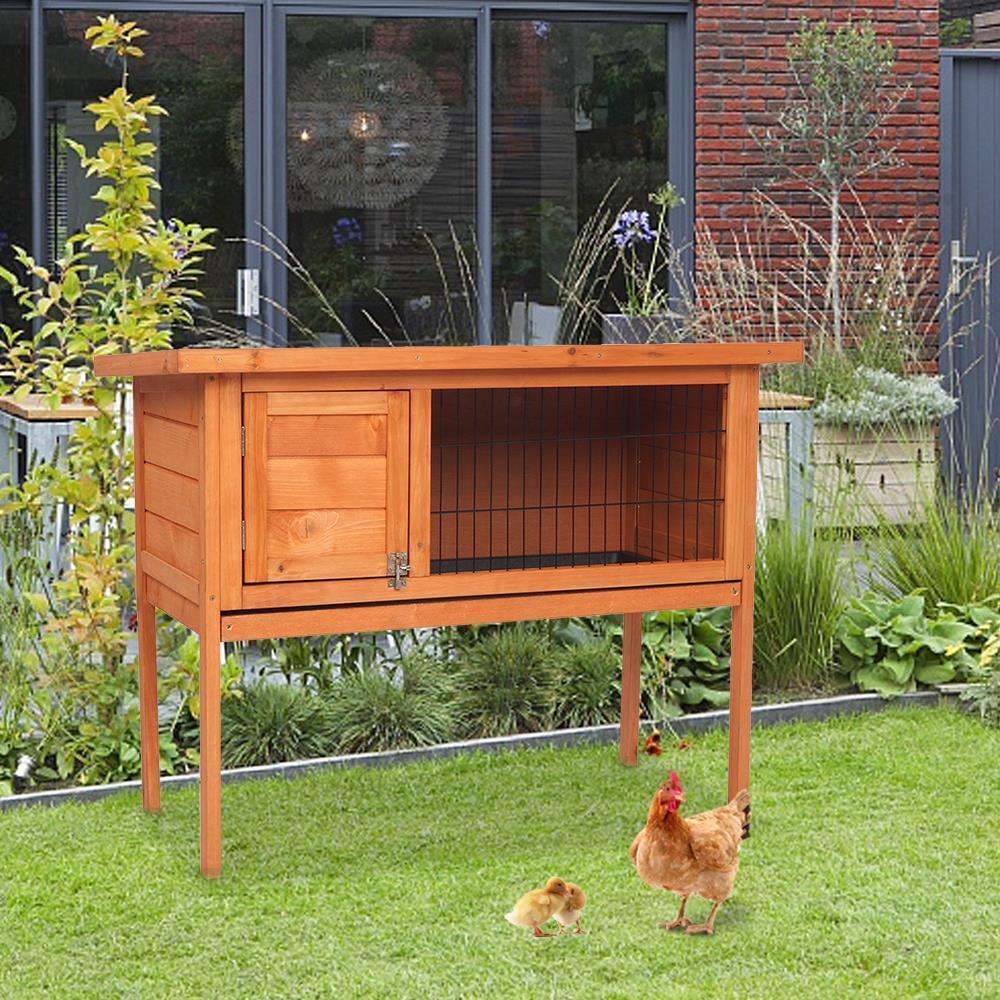 Pet Bunny Rabbit Hutch Chicken Coop Hen House 36" 40" 48"