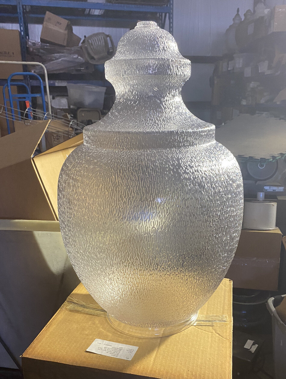 Clear Globe Post Lamp Light Fixture Lens Acorn Style 9.25 In...