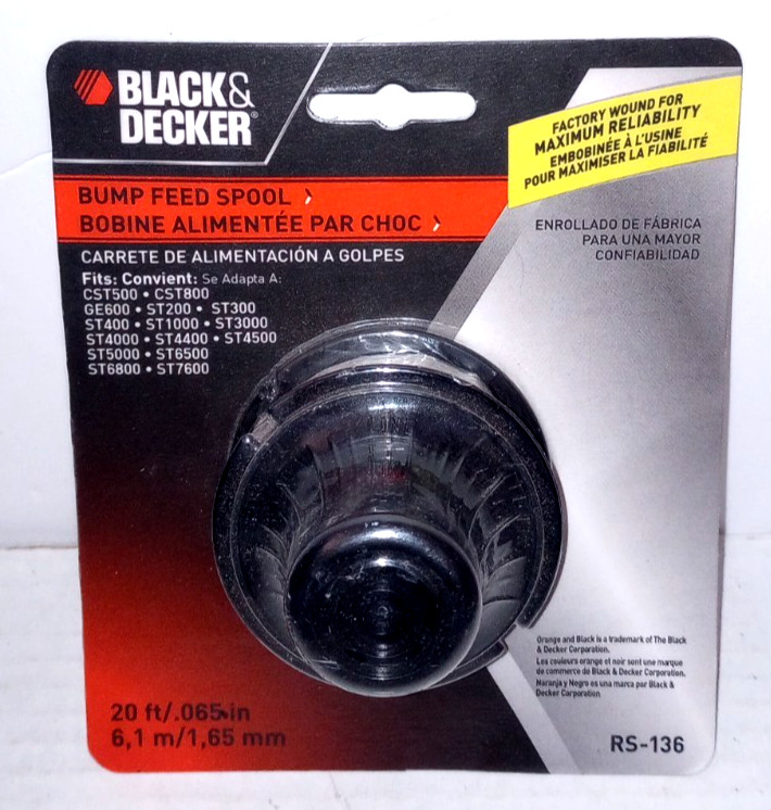 Black & Decker Bump Feed Spool RS-136 - Compatible Models Li...