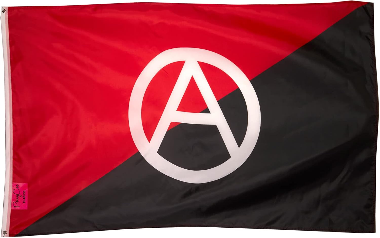 Anarchist Large 3x5 ft Flag - Red & Black