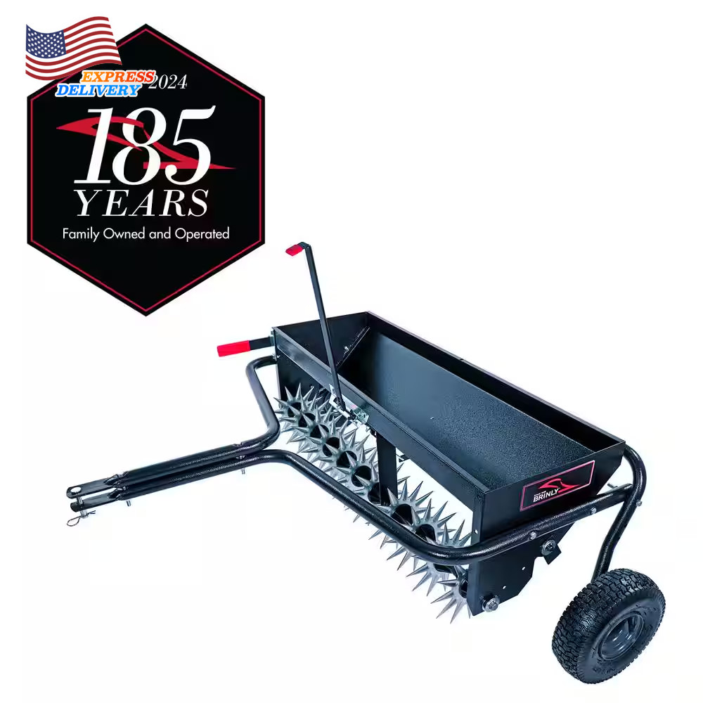 Combination Aerator Spreader Tow-Behind Model 3-D Steel Tine...