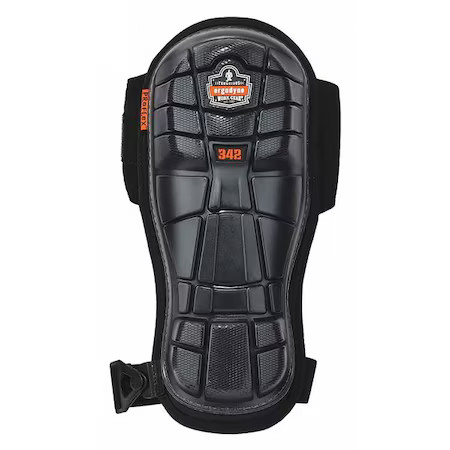 Ergodyne 342 Knee Pad, Hard Shell, Gel Foam, Rubber Cap