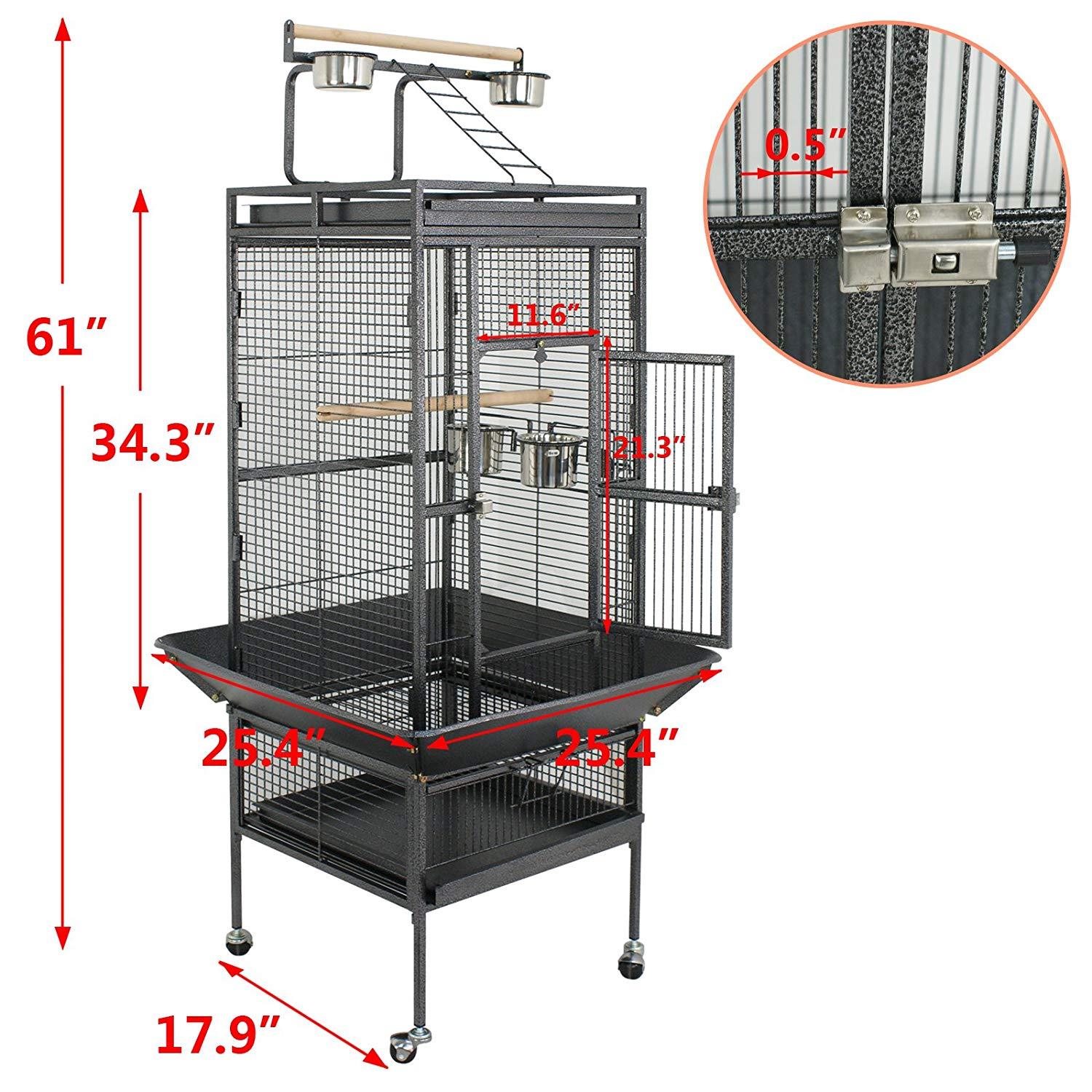 Cage Bird Parrot Cockatiel Finch Parakeet Perch Stand — Medi...