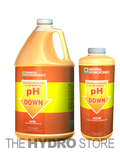 General Hydroponics pH Down 32oz Quart / 1 Gallon Buffer pH...