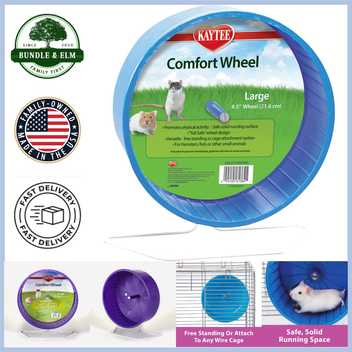 Kaytee Large Exercise Wheel for Small Pets - Quiet & Safe