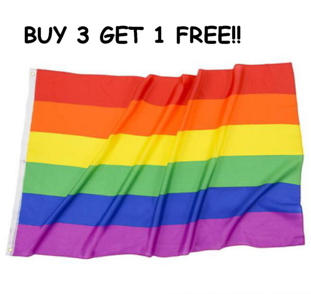 Rainbow Flag Pet Bed - 36" x 60", 3ft x 5ft