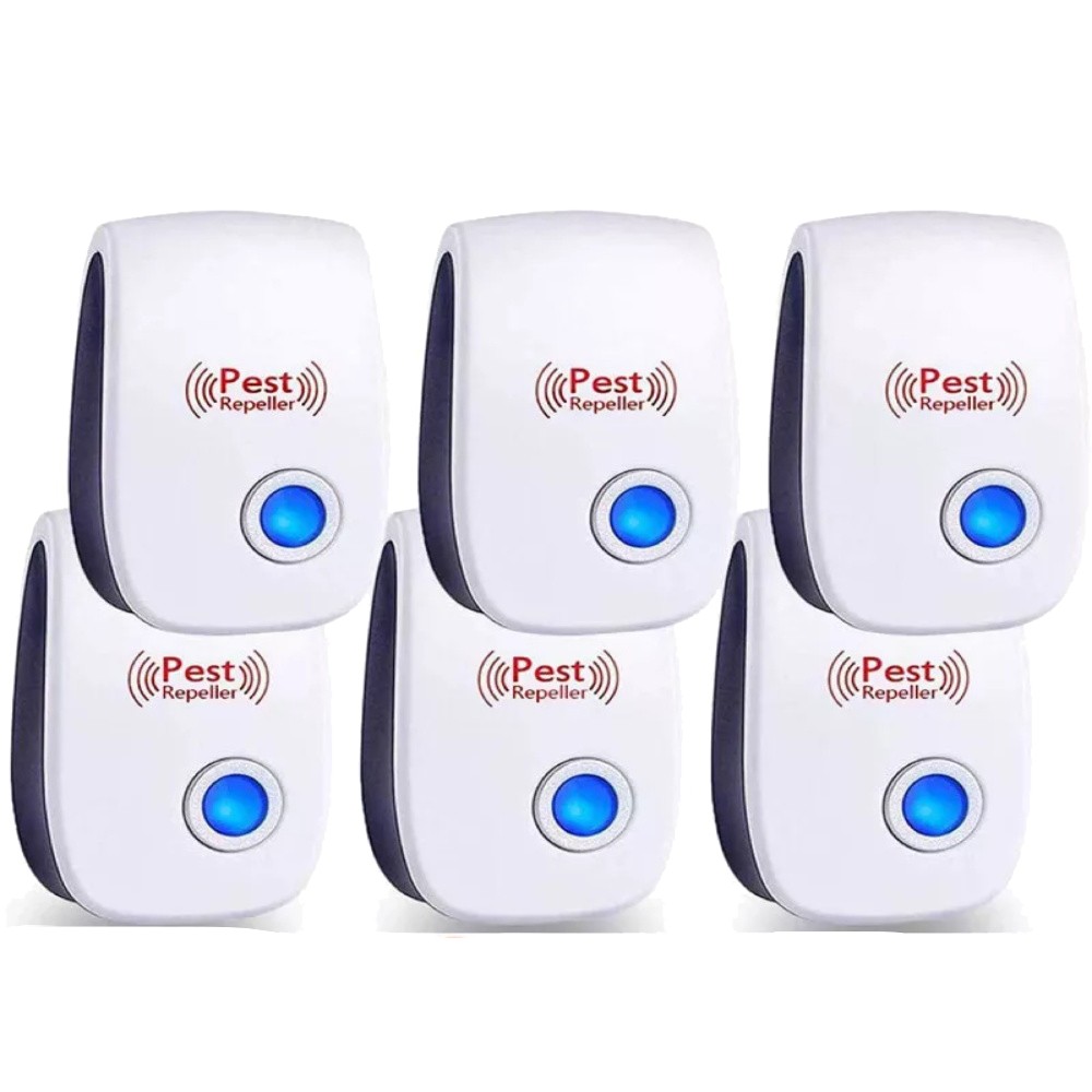Ultrasonic Mice & Rat Repellent Control System - 6 Pack