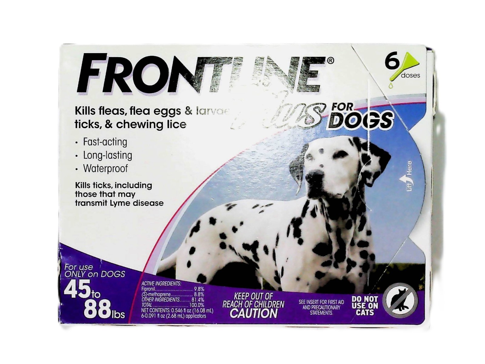 Frontline Plus Dogs (45-88lbs), Flea & Tick Control
