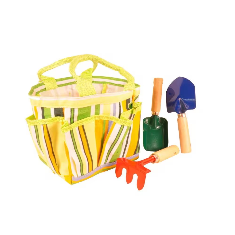 Kids Garden Tool Set - 6-Pack Tool Organizer