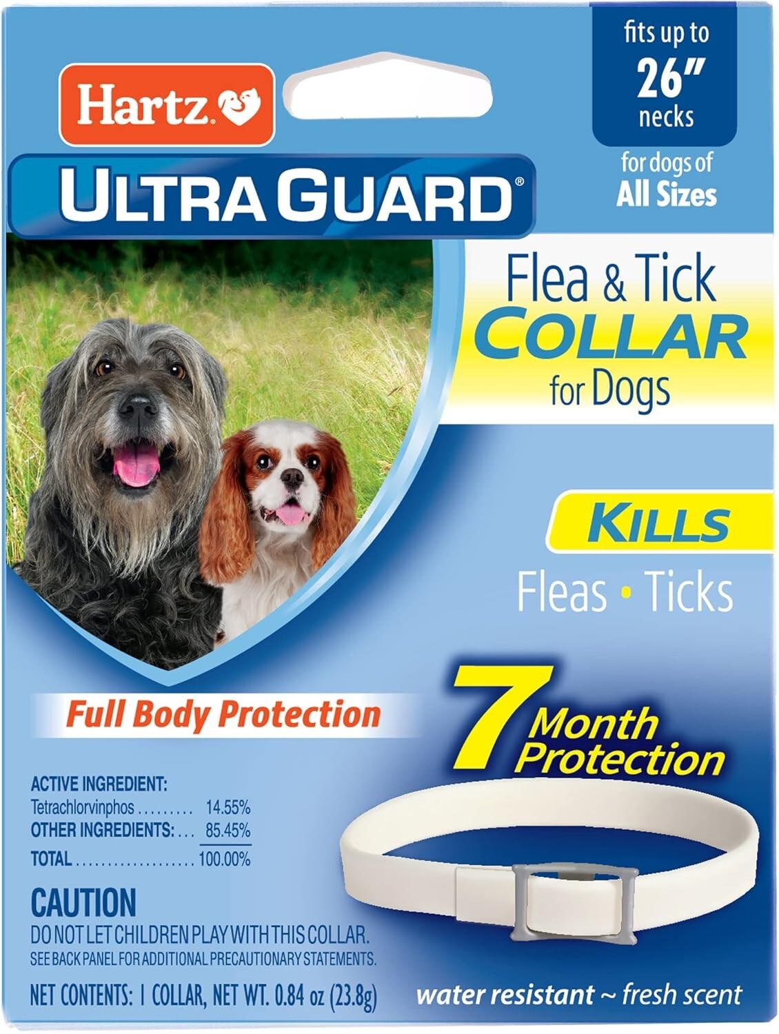 Hartz Flea & Tick Collar for Dogs & Puppies - 26 Inch Protec...