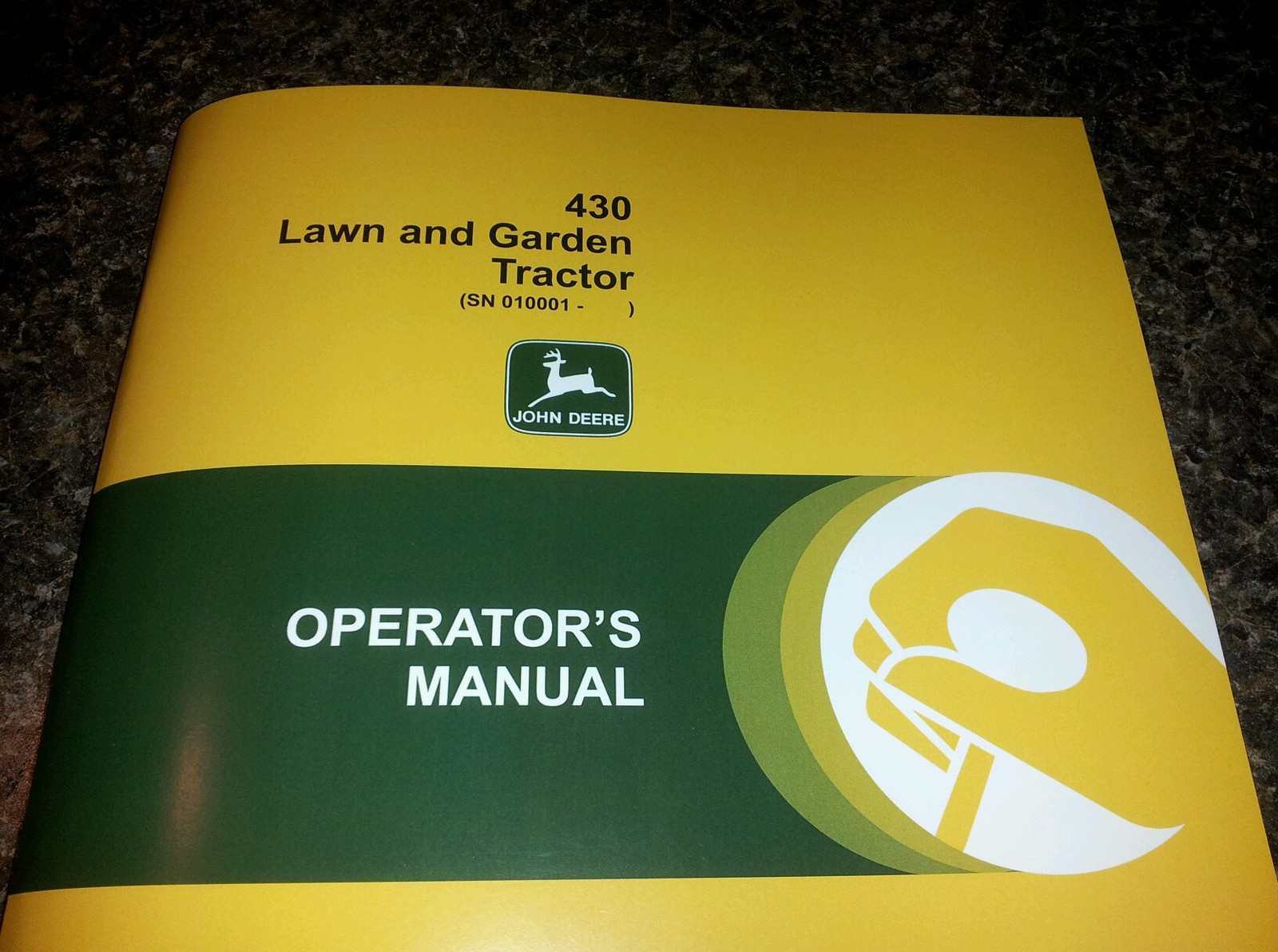 John Deere 430 Operators Manual Lawn Mower Garden Tractor