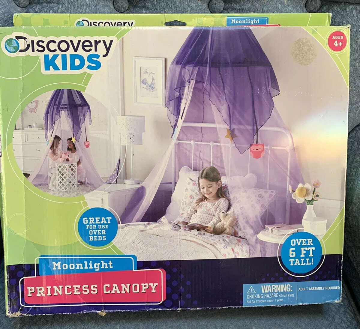 Princess Canopy Moonlight Pink/Purple Discovery Kids Pretend...