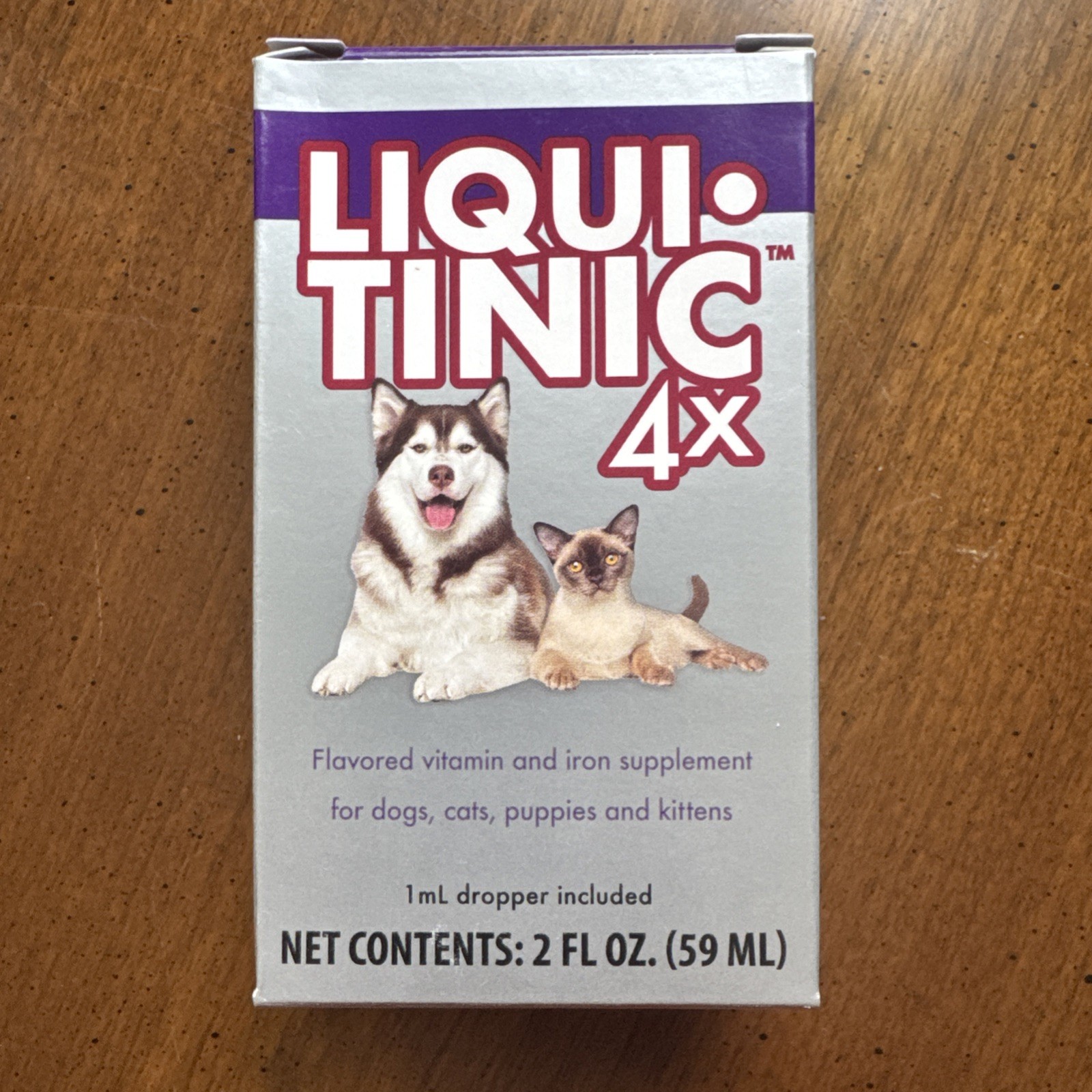 Liqui Tinic 4X Flavored Vitamin & Iron Supplement- 2Oz/59Ml