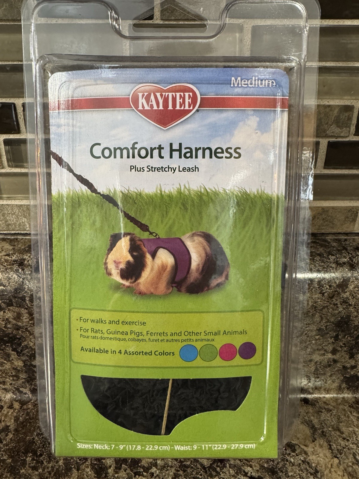 Kaytee Comfort Harness & Strechy Leash for Rat, Guinea Pig,...