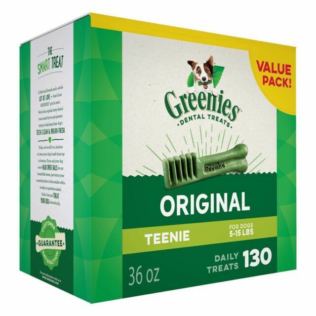 GREENIES Original Teenie Natural Dental Dog Treats (Pack of...