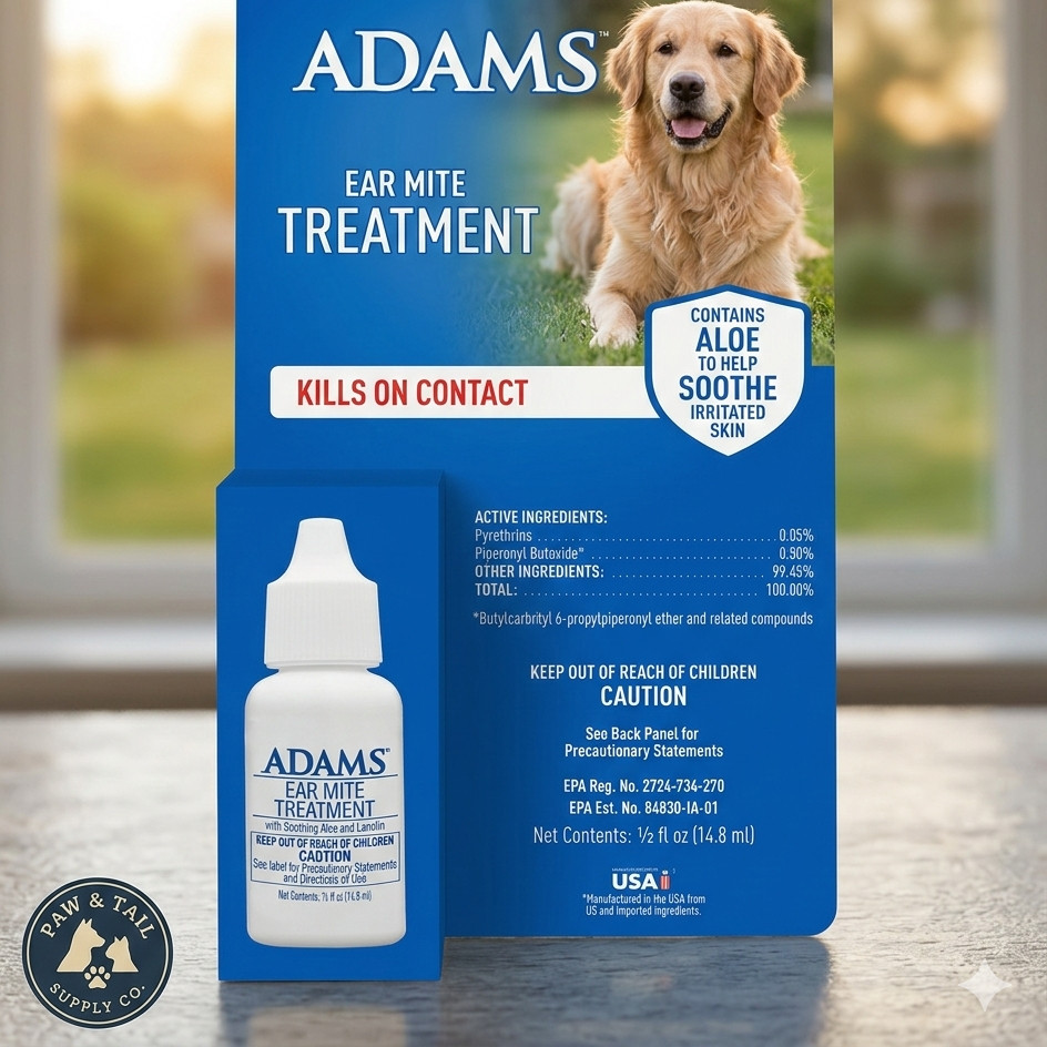Adams Flea and Tick Ear Mite Treatment Pet Care
