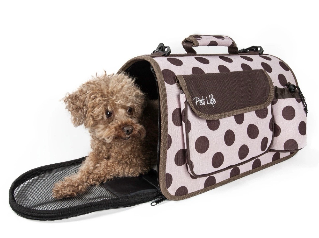 Airline Approved Folding Collapsible Zippered Dog Carrier Ba...