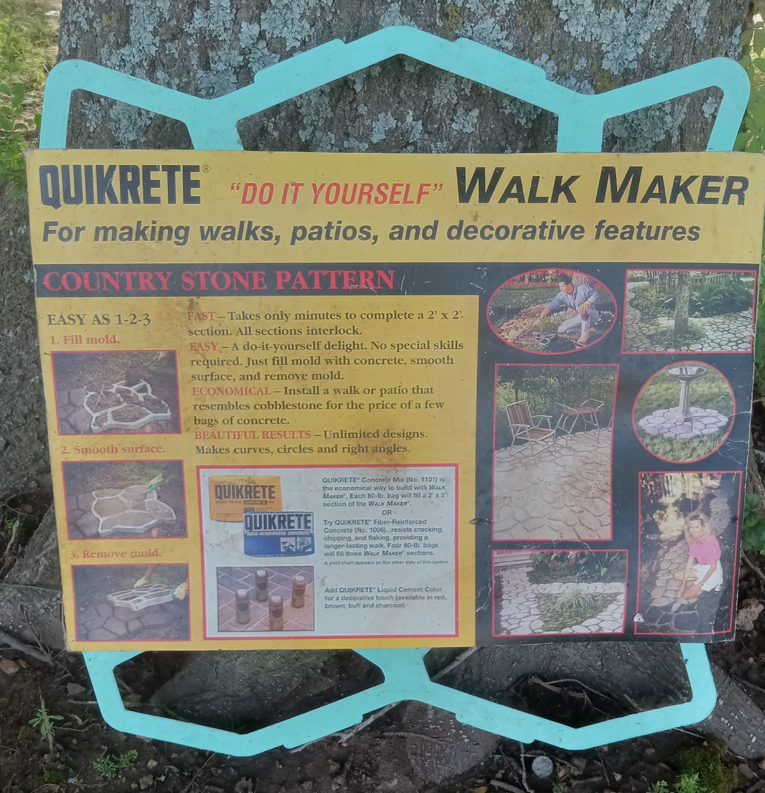 Quikrete 6921-32 Country Stone 2' x 2' Walk Maker