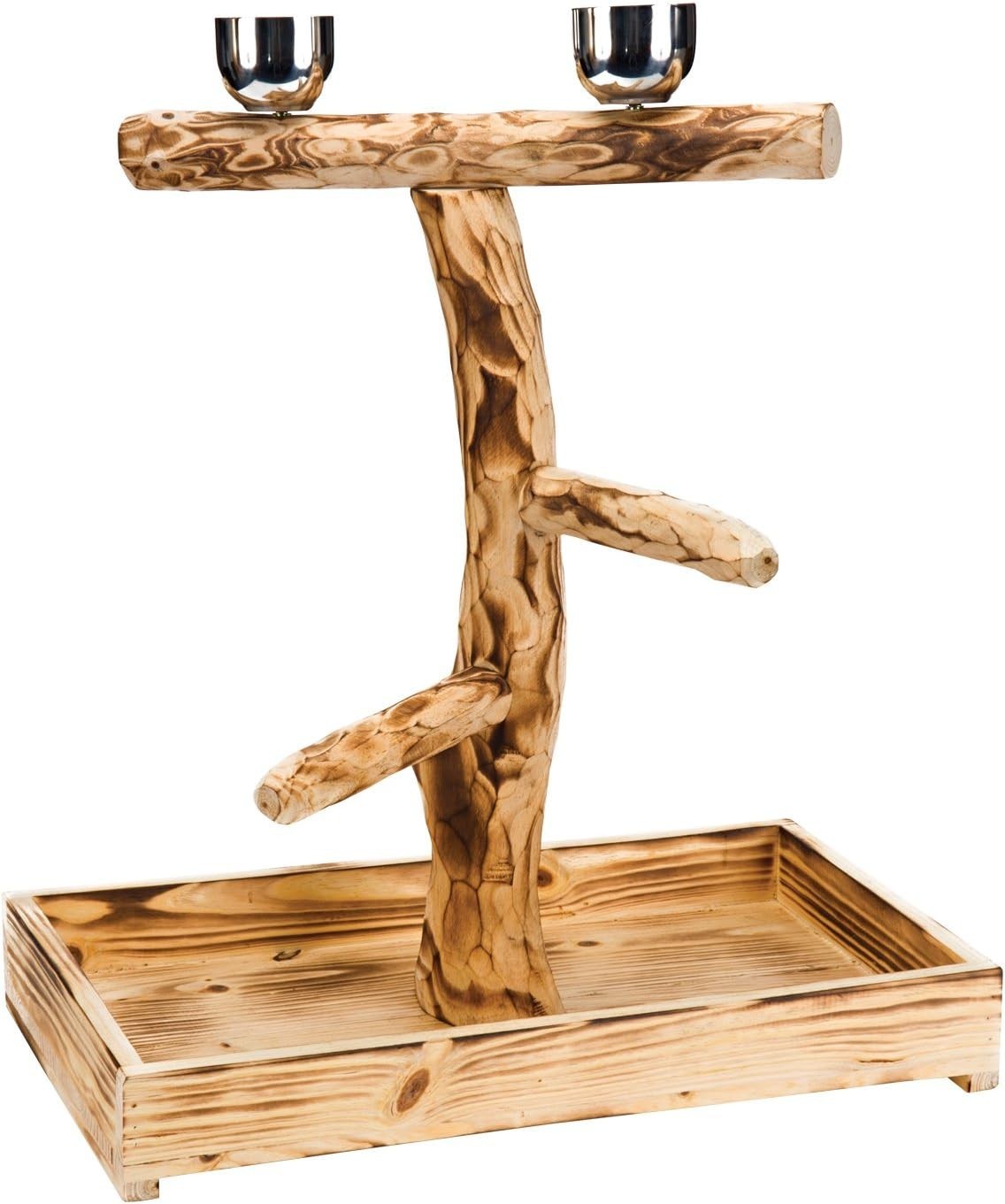 Pet Bird Perch by Penn-Plax Natural Wood Tree for Large Bird...