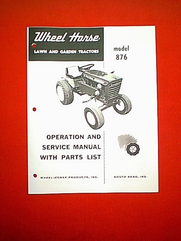 Horsepower 876 Tractor Owner's Manual