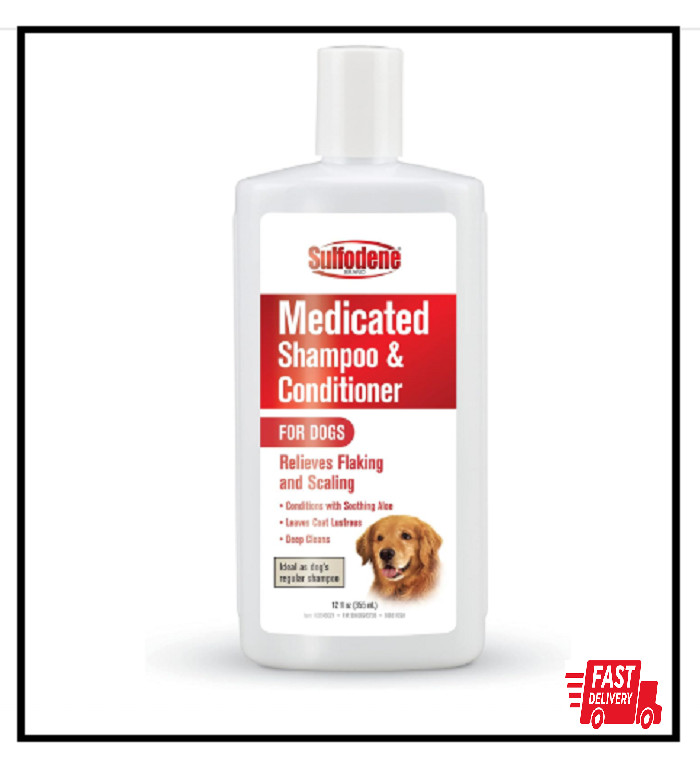 Sulfodene Medicated Dog Shampoo & Conditioner - 12 oz