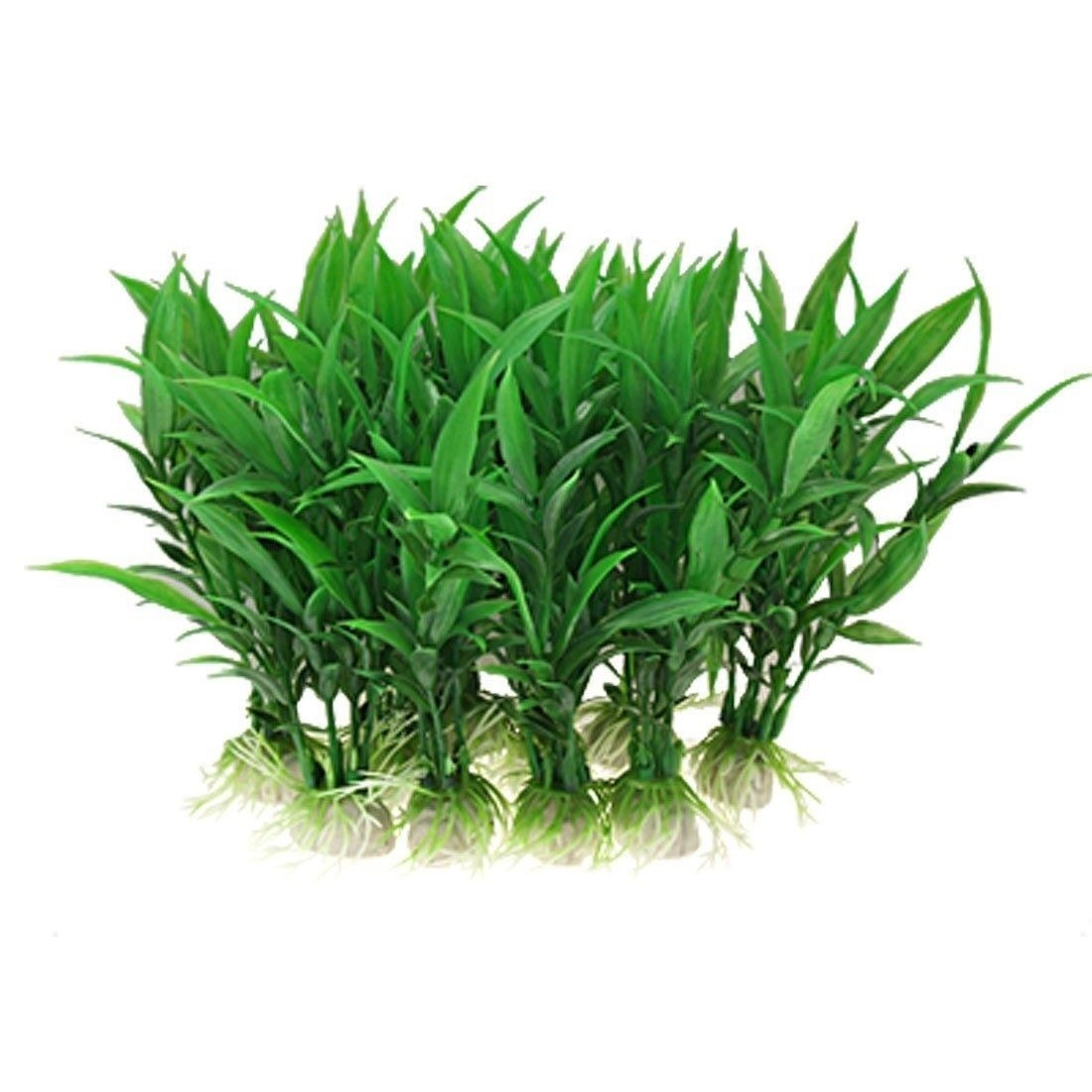 Plastic Aquarium Tank Plants Grass Decoration Set - 10 Piece...