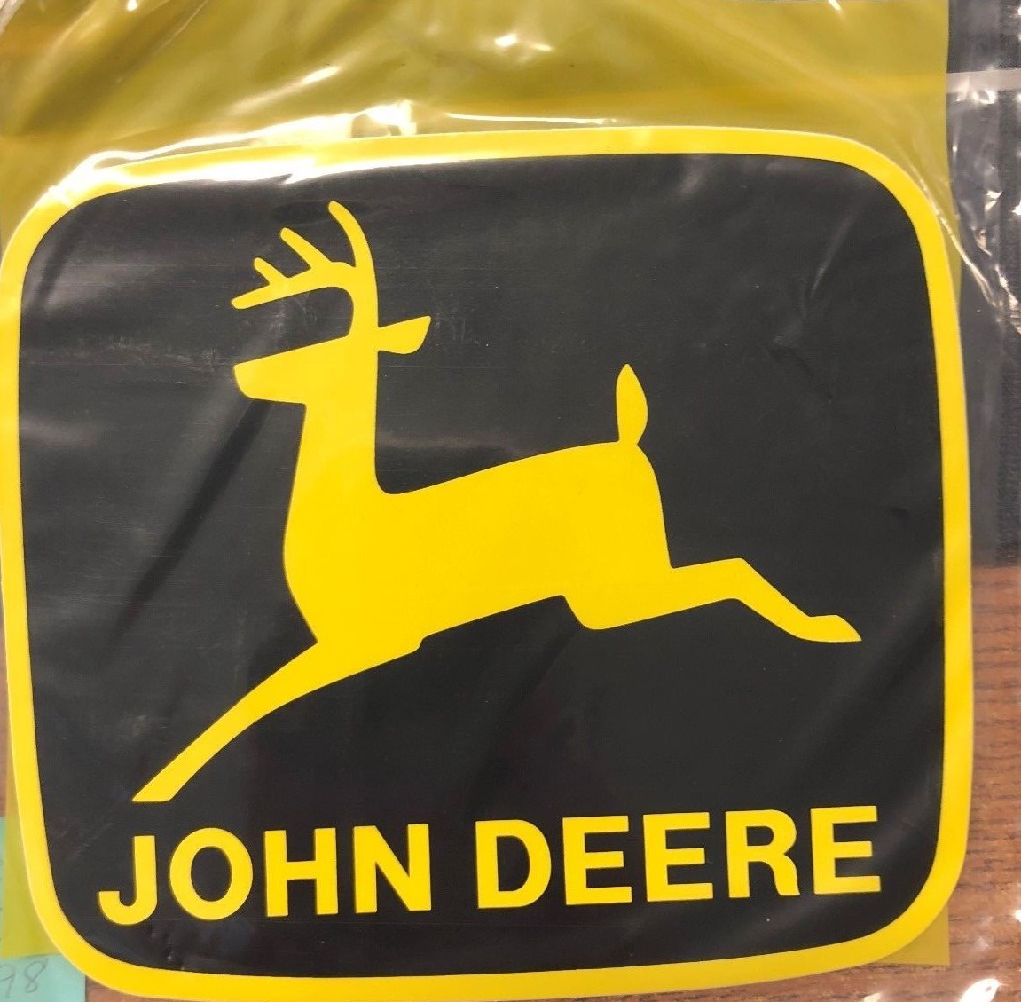 John Deere Seat Back Decal JD5598