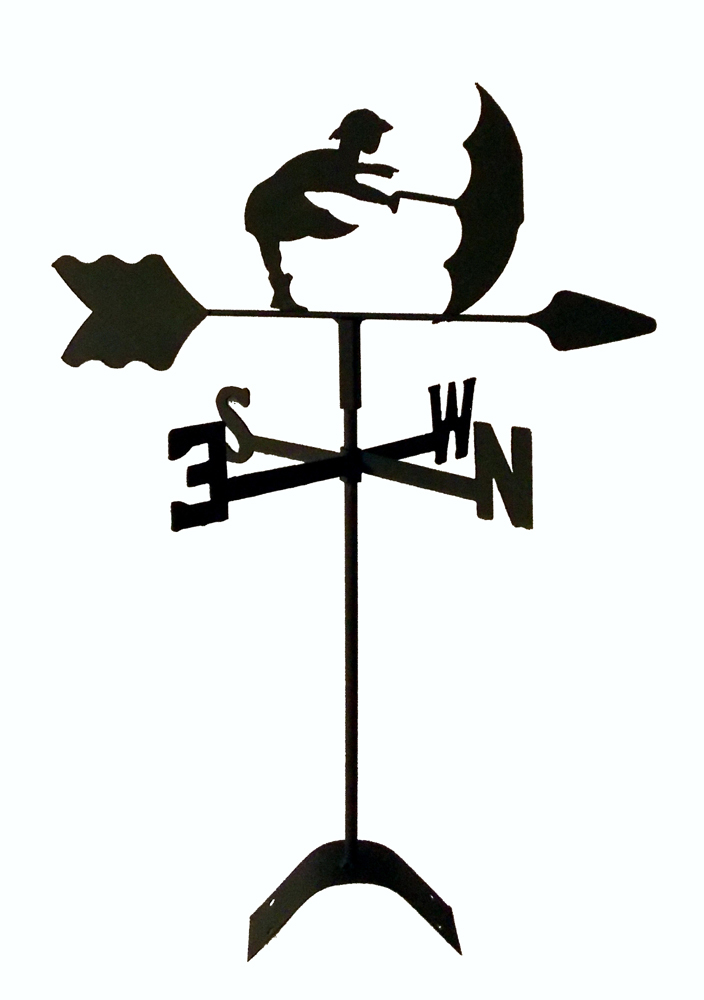 Weathervane Roof Mount - Wrought Iron Style - USA Made TLS10...
