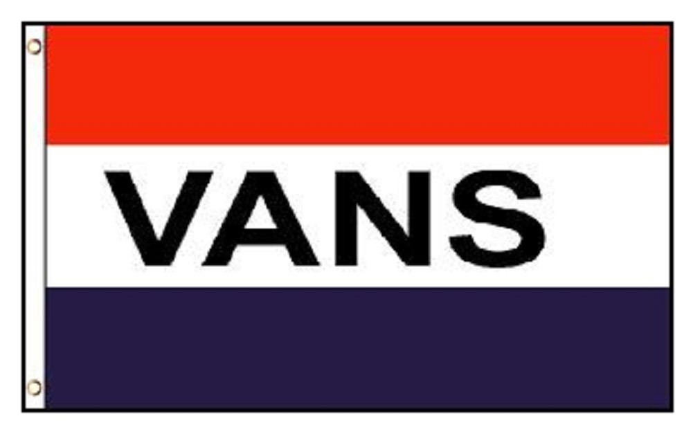 Vans Poly Flag Banner Brass grommets - 3x5
