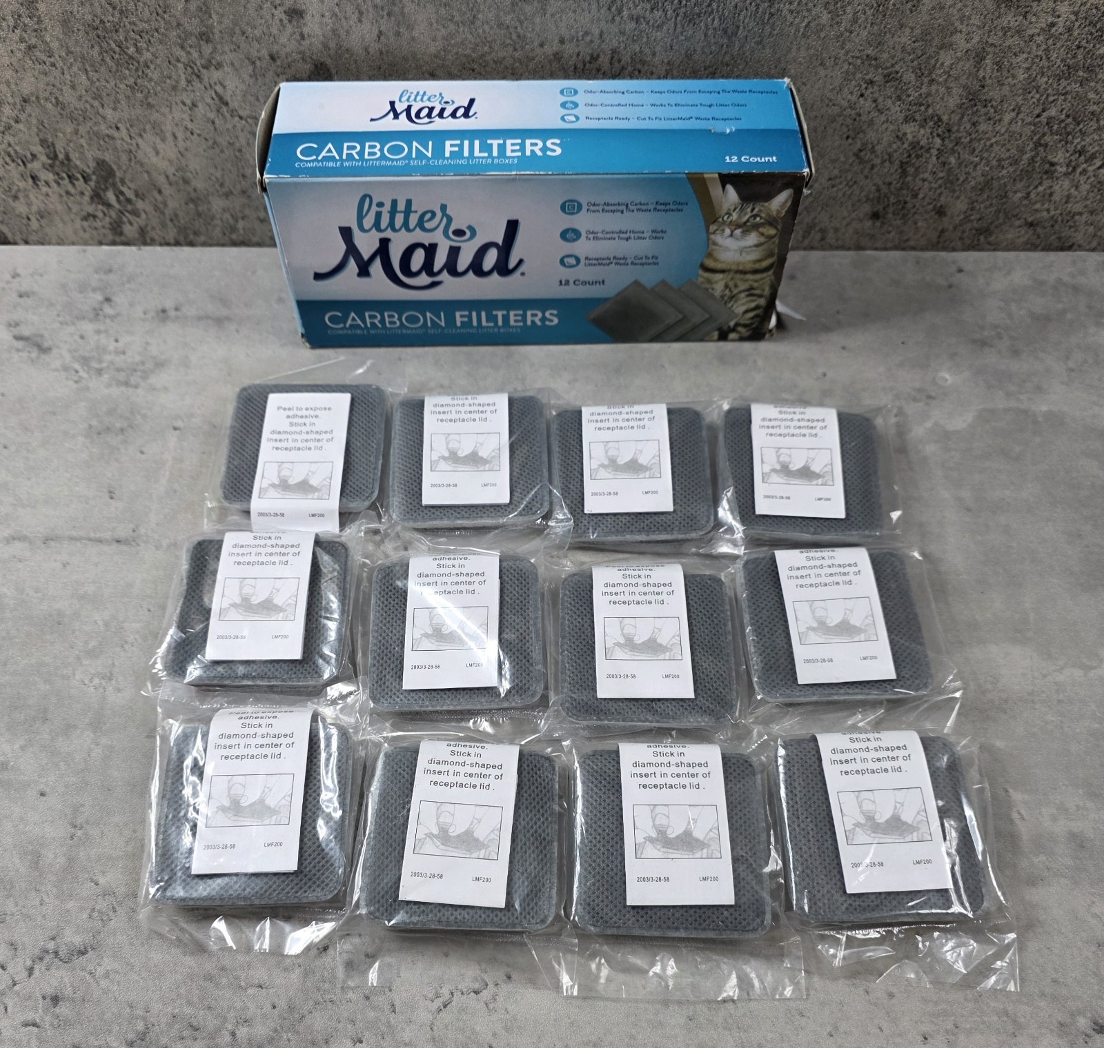 LitterMaid Carbon Filters LMF200 for Self-Cleaning Litter Bo...